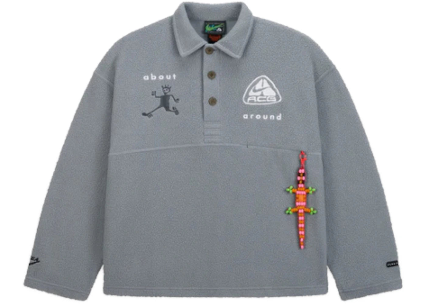Nike ACG x CPFM L/S Polo Grey - vue secondaire A