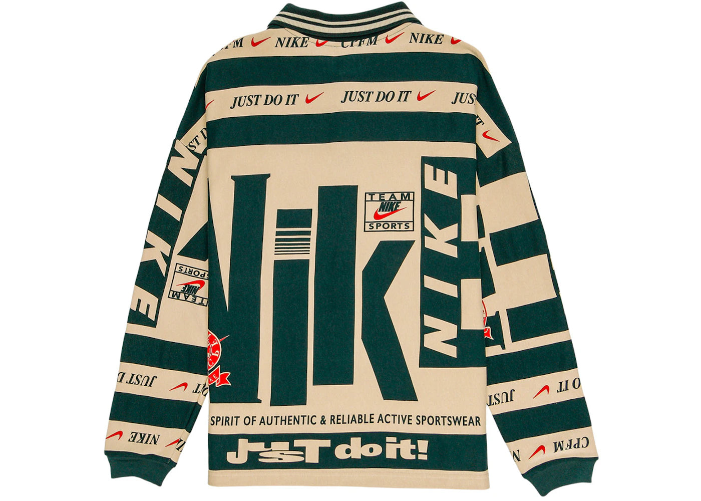 Nike x Cactus Plant Flea Market Longsleeve Polo Natural - vue secondaire A