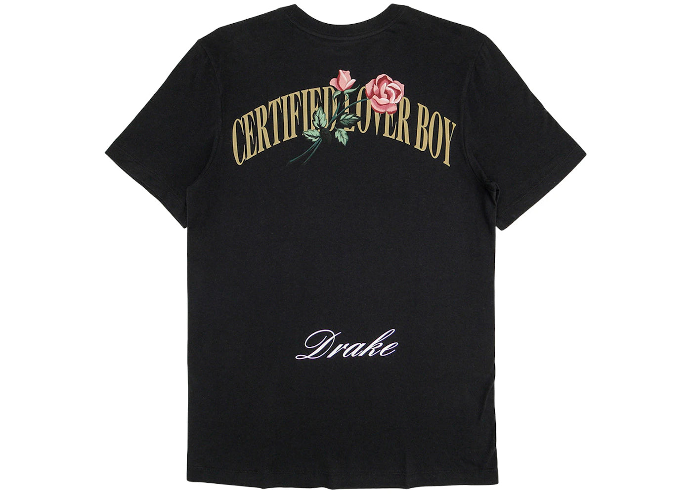 Nike x Drake Certified Lover Boy Rose T-Shirt Black - vue secondaire B