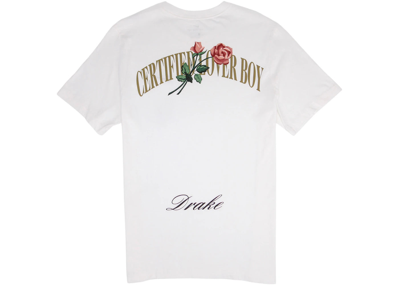 Nike x Drake Certified Lover Boy Rose T-Shirt White - vue secondaire B