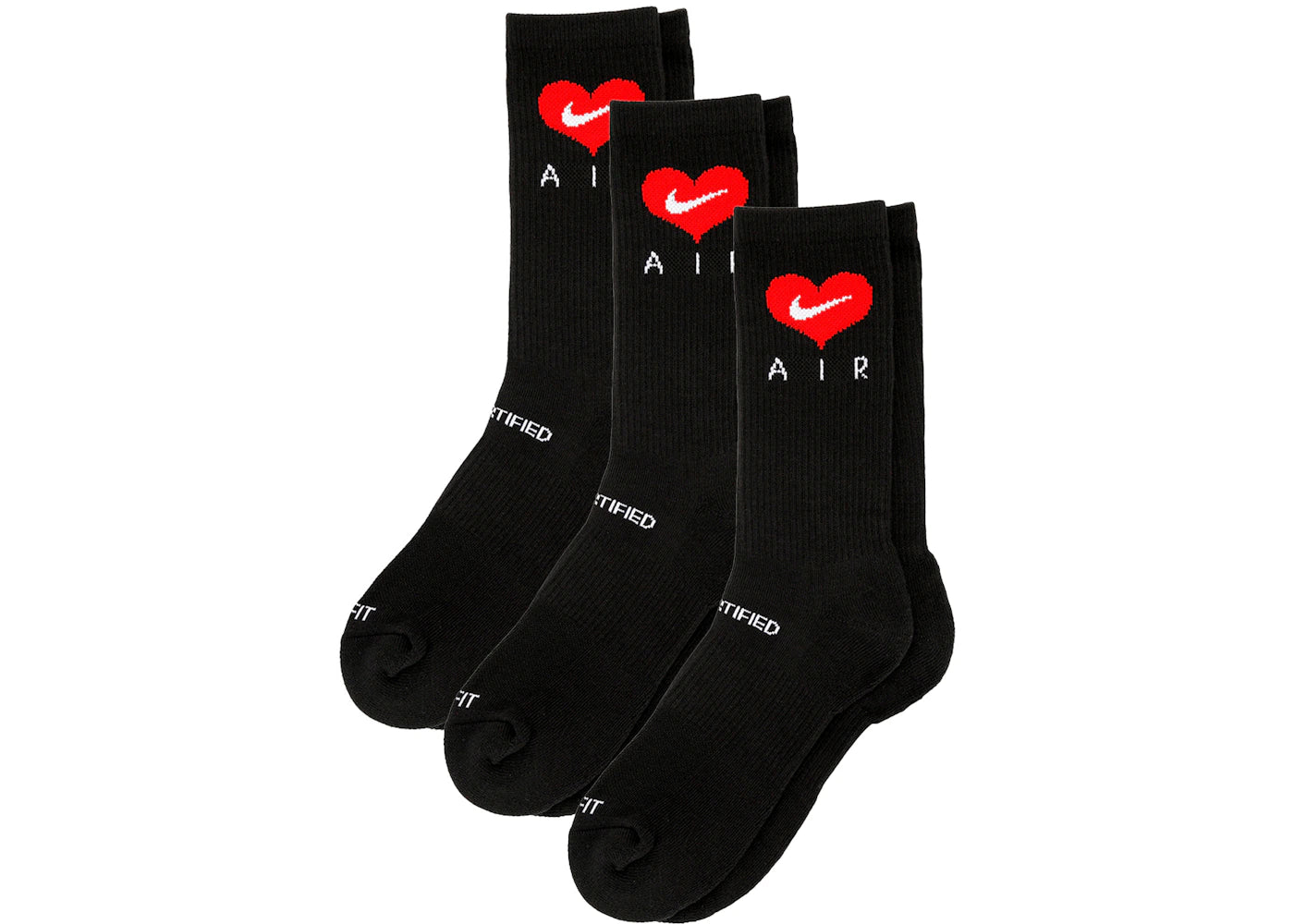 Nike x Drake Certified Lover Boy Socks Black (3 Pack) - vue secondaire A