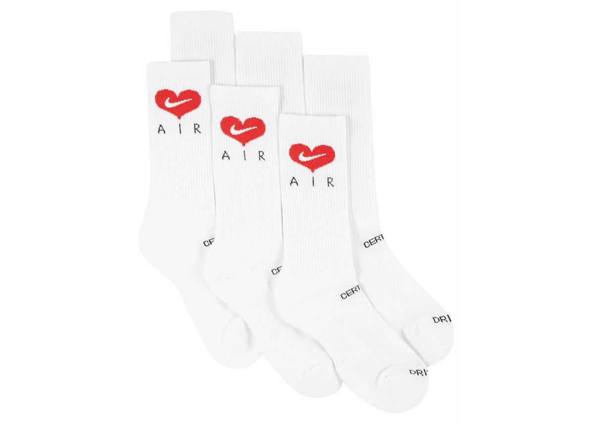Nike x Drake Certified Lover Boy Socks (3 Pack) White - vue 360