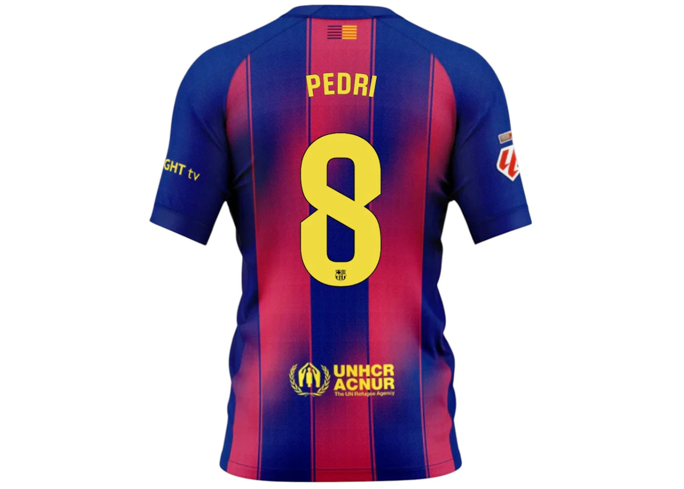 Nike x FC Barcelona x Olivia Rodrigo Men's 25/26 Home Player's Edition Pedri Print Jersey Blue/Garnet - vue secondaire B