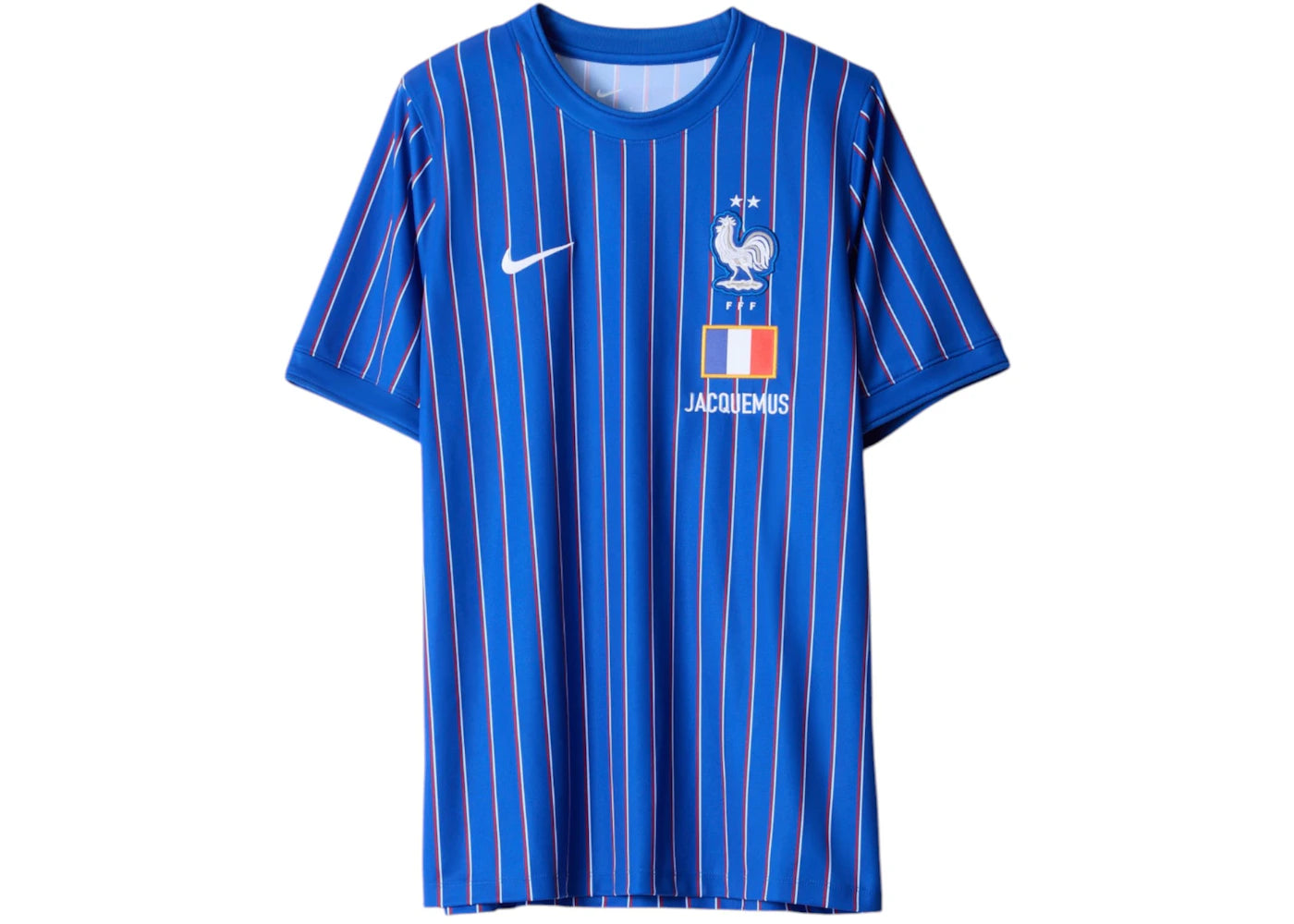 Nike x Jacquemus x France Pre Match Jersey Blue Stripe - vue 360