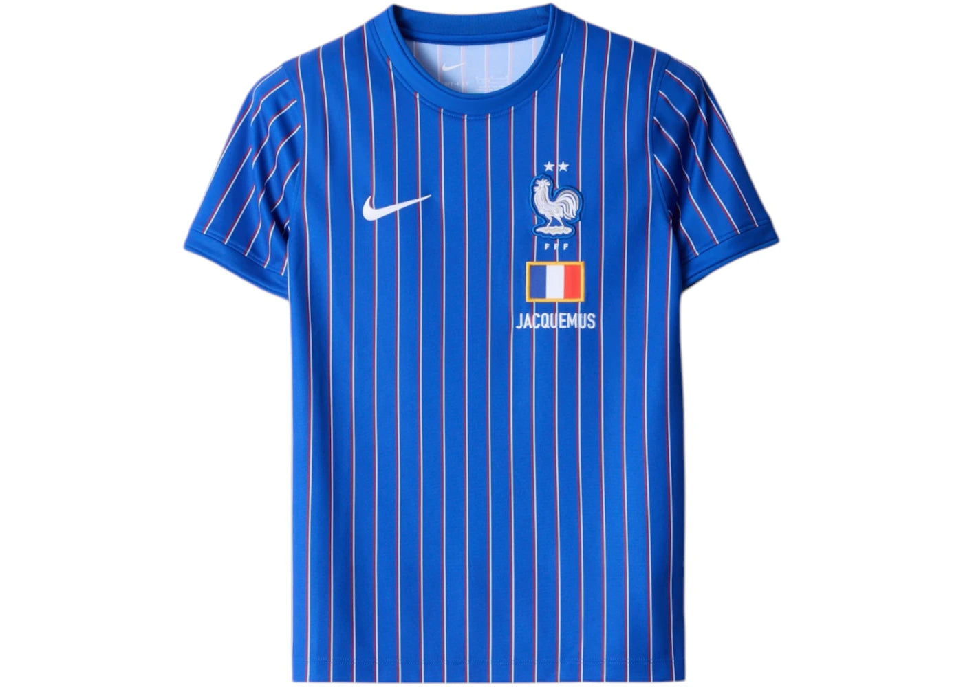 Nike x Jacquemus x France Teens Pre Match Jersey Blue Stripe - vue 360