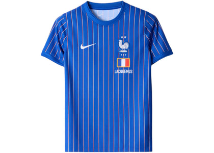 Nike x Jacquemus x France Teens Pre Match Jersey Blue Stripe - authentic Nike apparel