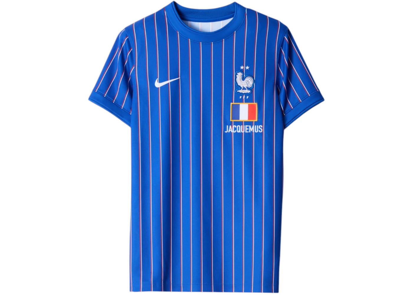 Nike x Jacquemus x France Women Pre Match Jersey Blue Stripe - vue 360