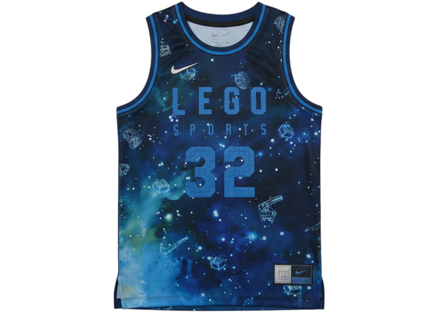 Nike x LEGO Big Kids Dri-FIT Jersey Brave Blue/Cobalt Blaze/Cobalt Blaze - vue secondaire A