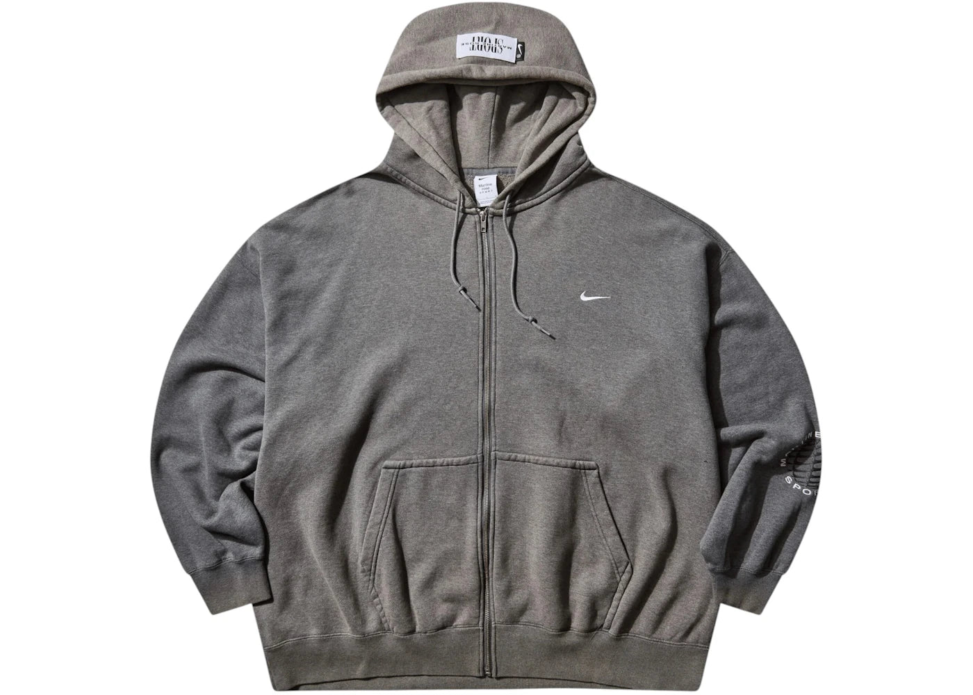 Nike x Martine Rose Full-Zip Hoodie Charcoal Heather - vue secondaire A