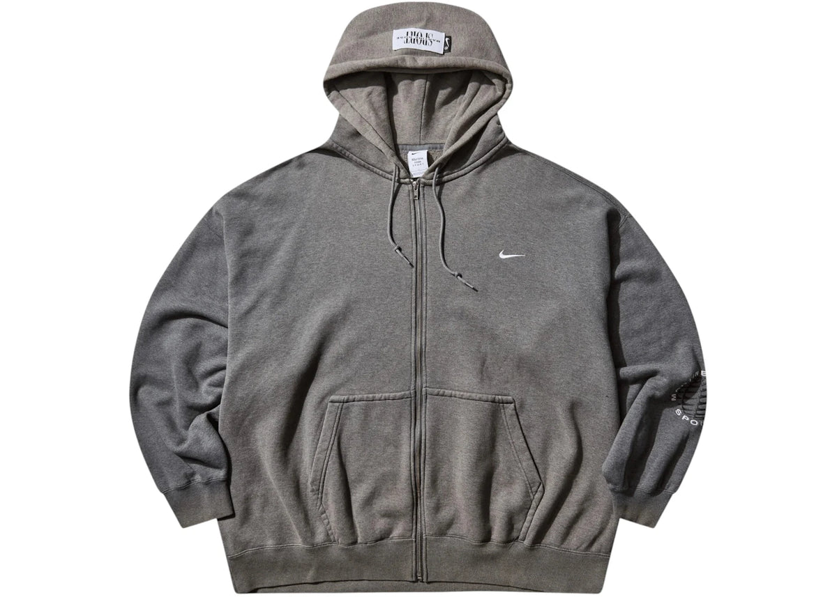 Nike x Martine Rose Full-Zip Hoodie Charcoal Heather - vue 360