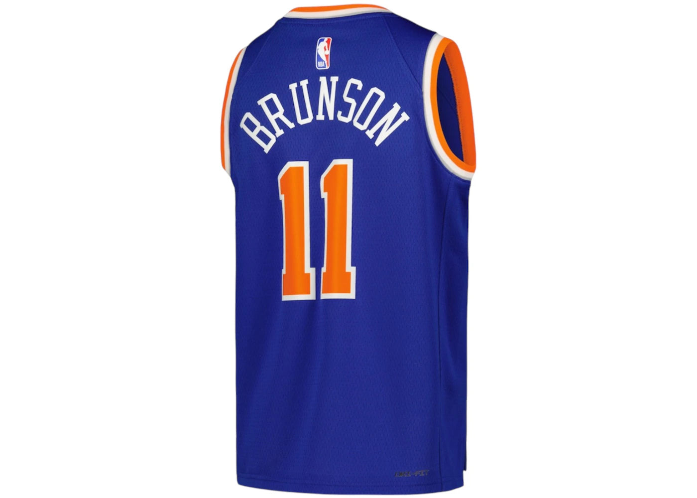 Nike x NBA Kids New York Knicks Jalen Brunson Icon Edition Swingman Jersey Blue - vue secondaire B