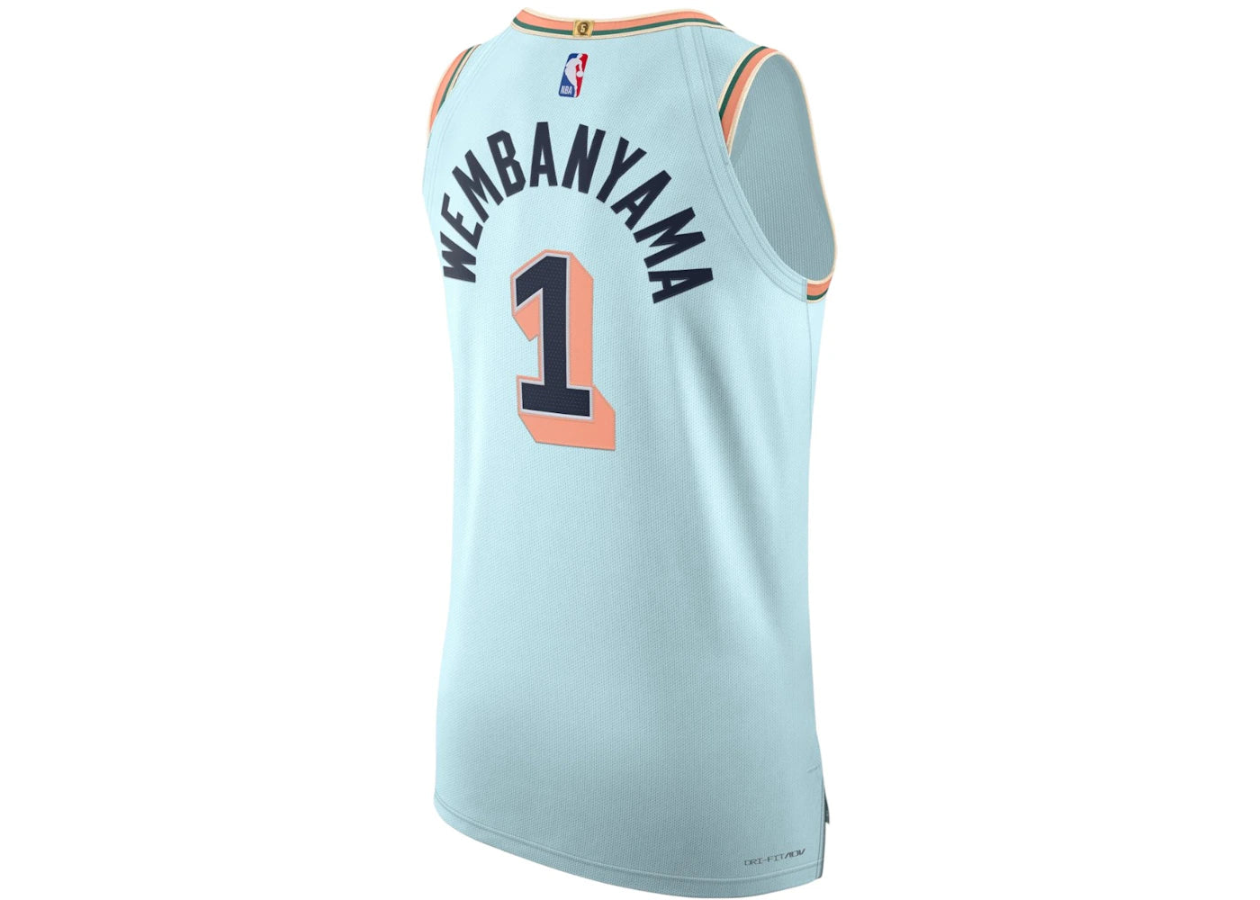 Nike x NBA San Antonio Spurs Victor Wembanyama Dri Fit ADV 2024/25 City Edition Autentics Swingman Jersey Light Blue