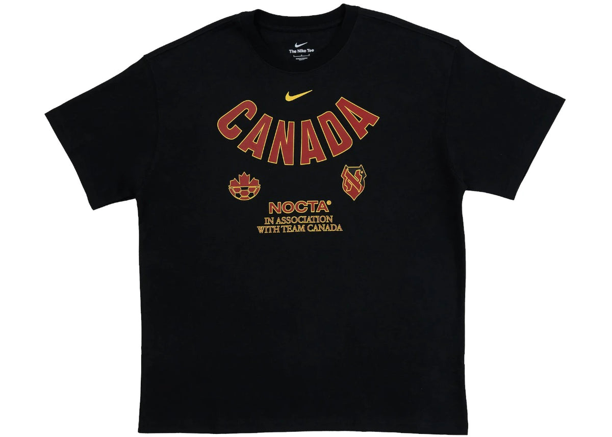 Nike x NOCTA Canada X2 World Cup 2026 Soccer O-Can CS Tee Black - vue 360