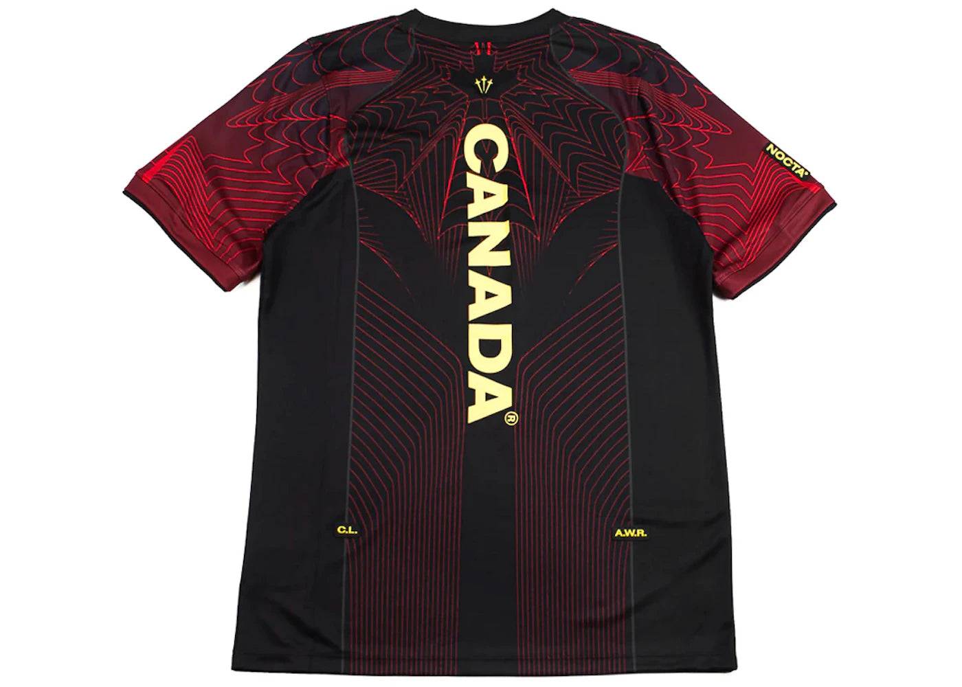 Nike x NOCTA Canada X2 World Cup 2026 Soccer O-Can Pre-Match Jersey Black - vue secondaire A