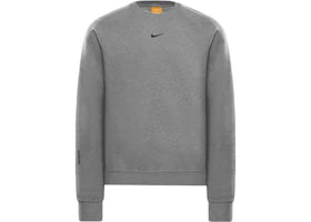 Nike x NOCTA Fleece CS Crew Grey - vue 360