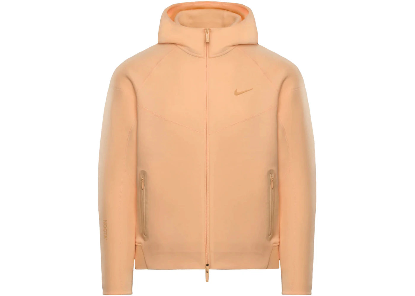 Nike x NOCTA NRG Tech Fleece Full Zip Hoodie Ice Peach - vue secondaire A