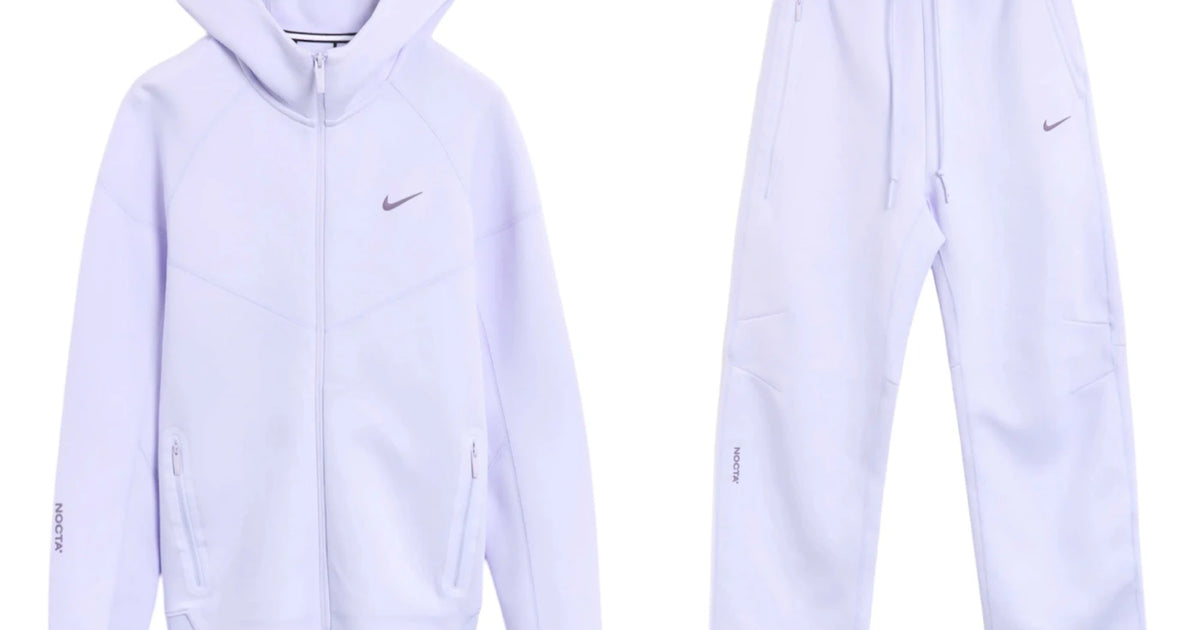 新品未使用Nike NOCTA Tech Fleece セットアップLSsize Nike x NOCTA NRG Tech Fleece Hoodie & Pants Set Palest Purple/Daybr