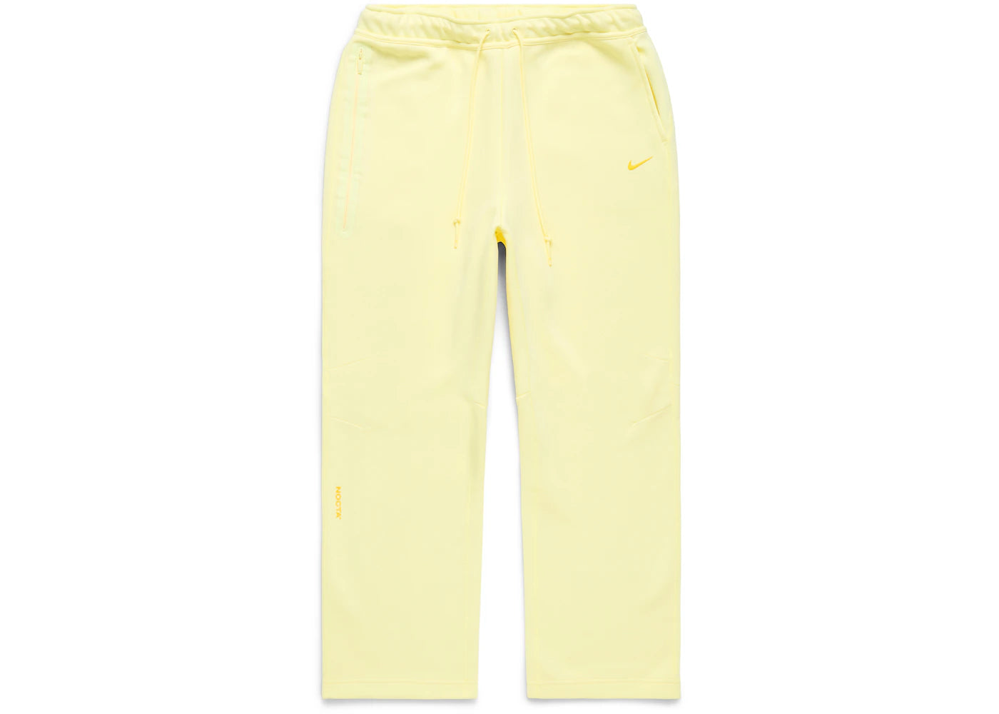 Nike x NOCTA NRG Tech Fleece Open Hem Pants Citron Tint/Vivid Sulfur - vue 360