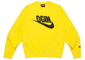 Nike x Nigo NRG Fleece Crew Sweatshirt (Asia Exclusive) Yellow