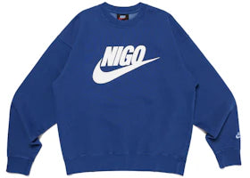 Nike x Nigo NRG Fleece Crew Sweatshirt Navy - vue 360