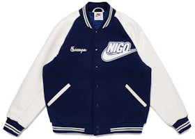 Nike x Nigo NRG Varsity Jacket Navy