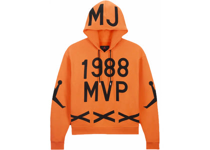 Jordan x Nina Chanel Abney Fleece Hoodie Alpha Orange - apparel view 2