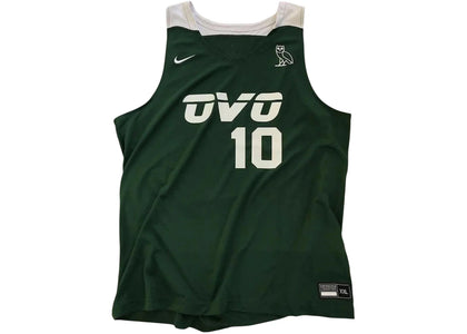 Nike x OVO Bounce Player Exclusive OVO Fest Basketball Jersey Green - apparel view 2