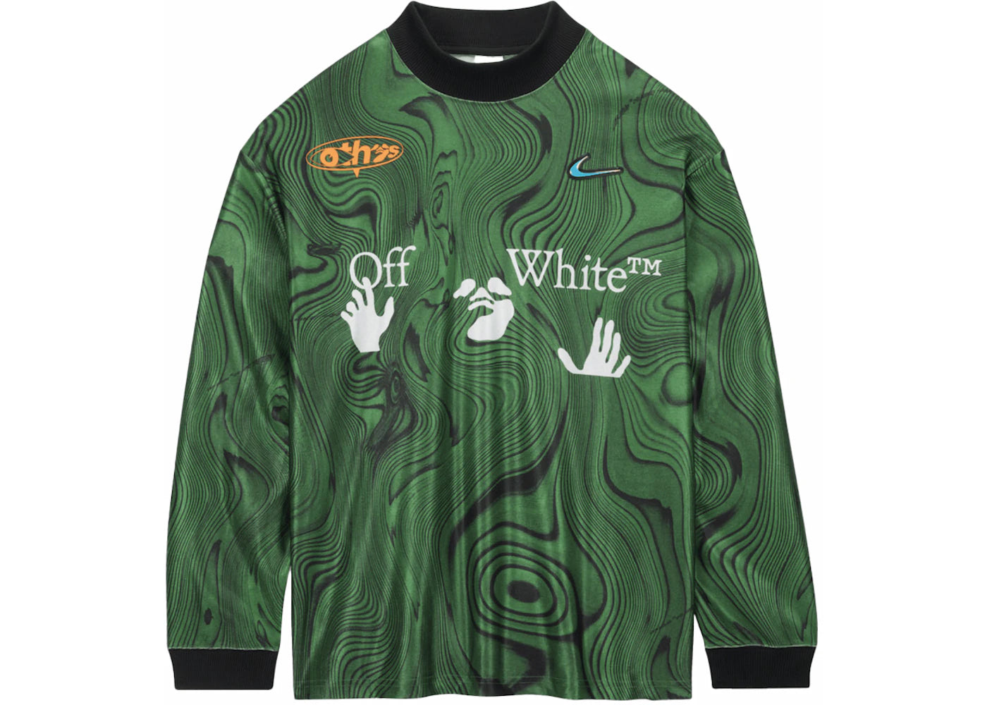 Nike x Off-White Allover Print Jersey (Asia Sizing) Kelly Green - vue secondaire A