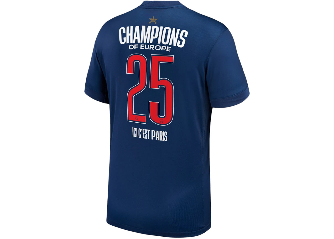 Nike x PSG Champions of Europe 2024/25 Authentic Jersey Marine Blue - vue secondaire A