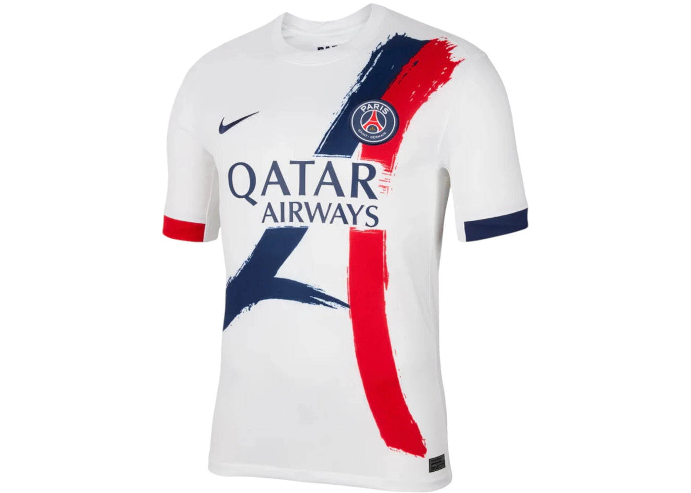 Nike x Paris Saint Germain Stadium Away 2024/25 Jersey White/Midnight Navy/University Red/Midnight Navy - vue secondaire A
