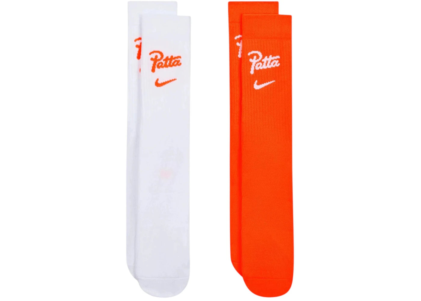 Nike x Patta KNVB Crew 2 Pack Socks White/Orange - vue secondaire A