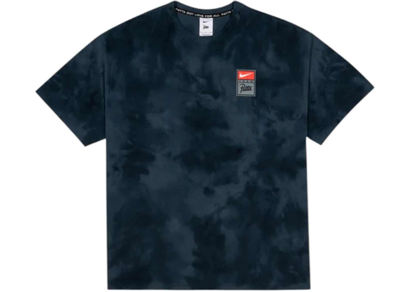Nike x Patta NRG GX Washed T-shirt Squadron Blue/Deep Ocean/Dark Obsidian - vue secondaire A