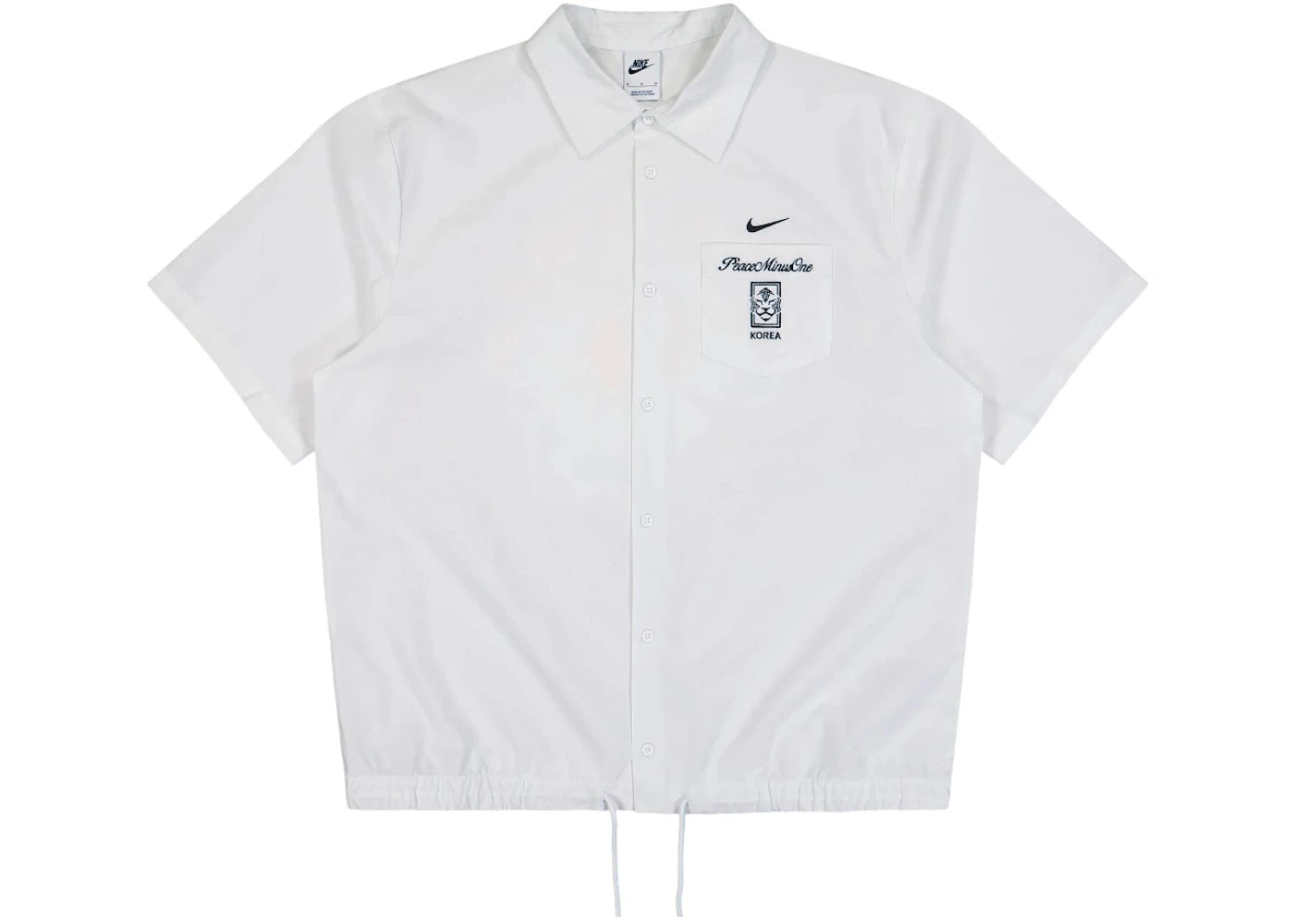 Nike x PEACEMINUSONE Korea Club SS Venice Top White - vue secondaire A
