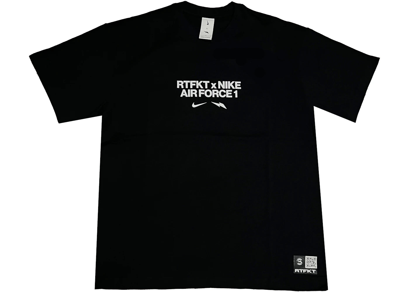 Nike x RTFKT Air Force 1 T-shirt Black - vue secondaire A