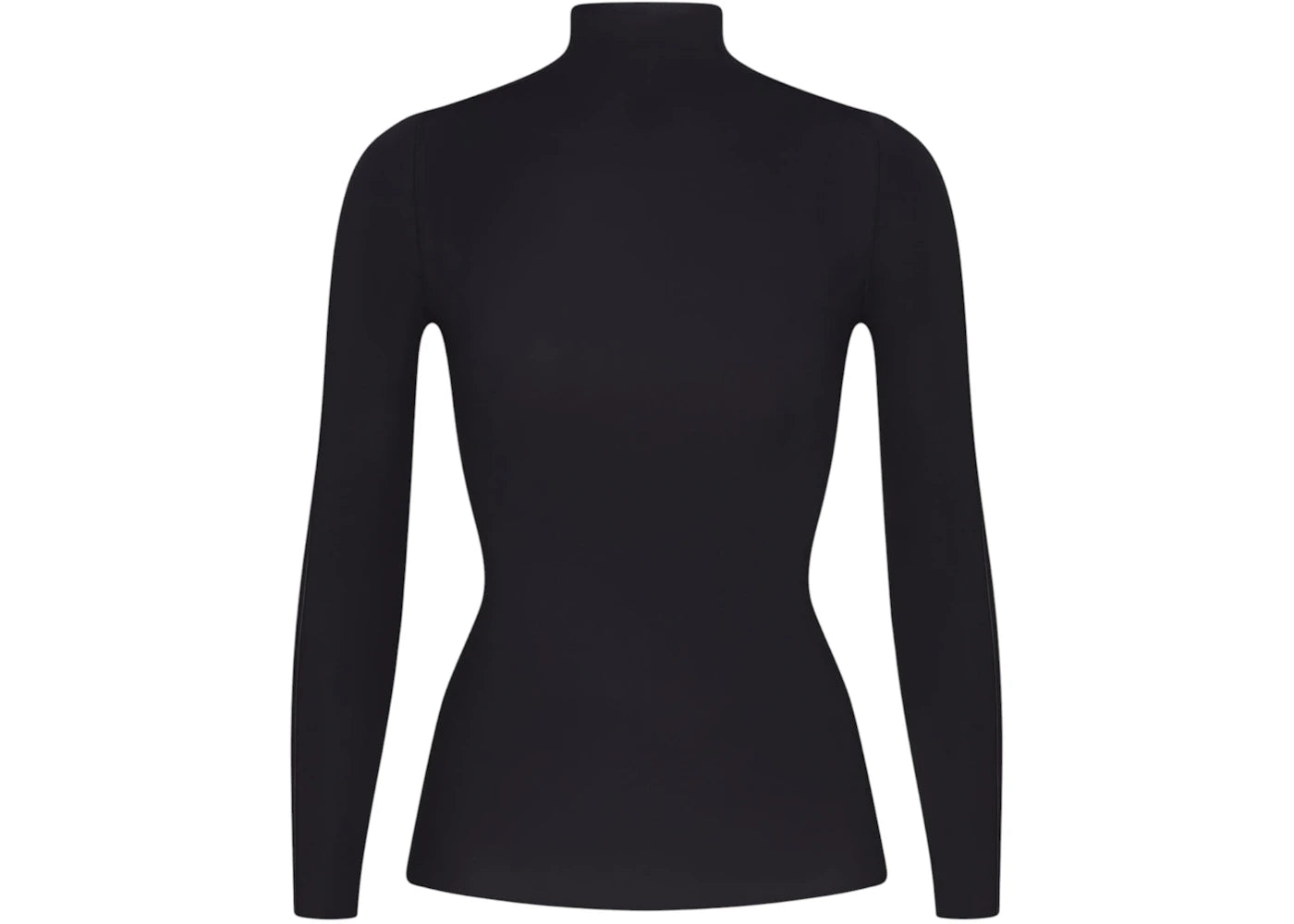 Nike x SKIMS Women's Weightless Layers Mock Neck Long Sleeve Top Obsidian - vue secondaire A