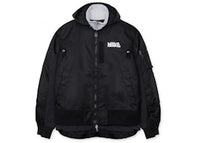 Nike x Sacai Layered Bomber Jacket Black (Womens)