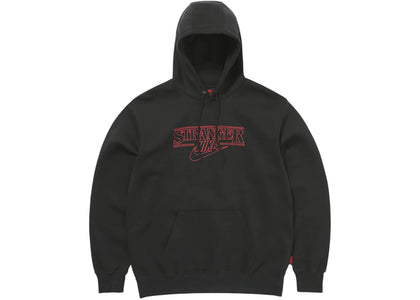 Nike x Stranger Things NRG Club Hoodie Black/Black - authentic Nike apparel