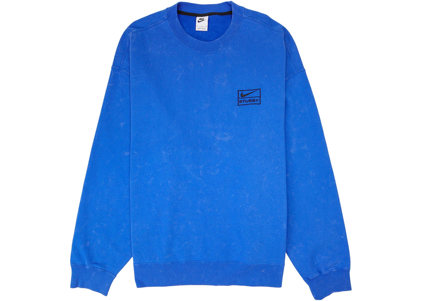 Nike x Stussy Acid Wash Crew Fleece Blue - vue secondaire A