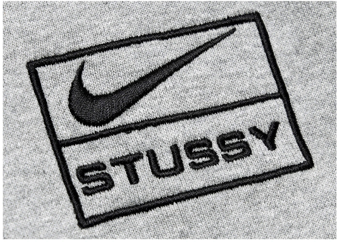 Nike x Stussy Crew Fleece Grey - vue secondaire B