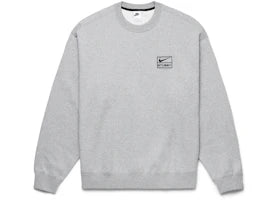 Nike x Stussy Crew Fleece Grey - vue 360