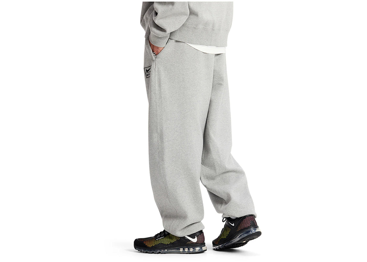 Nike x Stussy Fleece-Sweatpants Grau - vue secondaire B