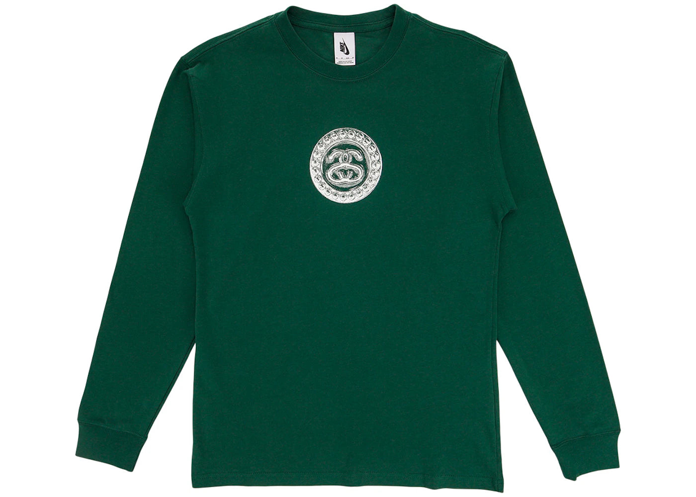 Nike x Stussy SS Link L/S T-shirt Green - vue secondaire A