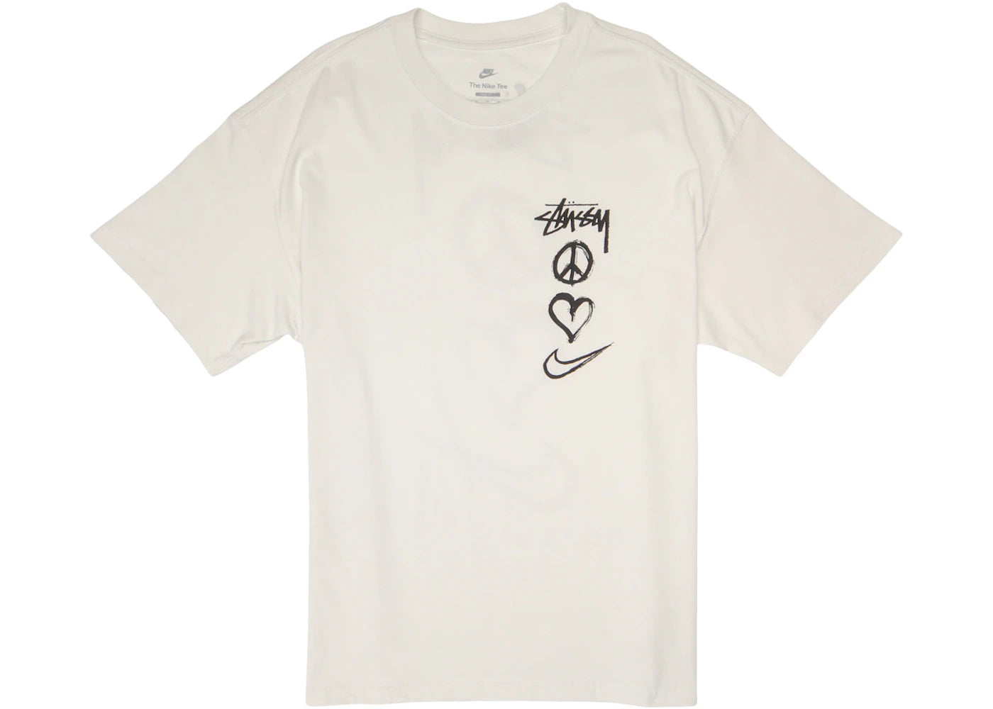 Nike x Stussy Peace, Love, Swoosh T-shirt (US Sizing) White - vue secondaire A