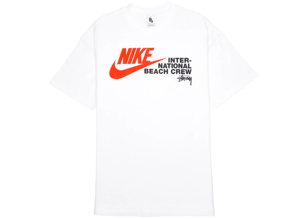 Nike x Stussy International Beach Crew T-Shirt White - vue secondaire A