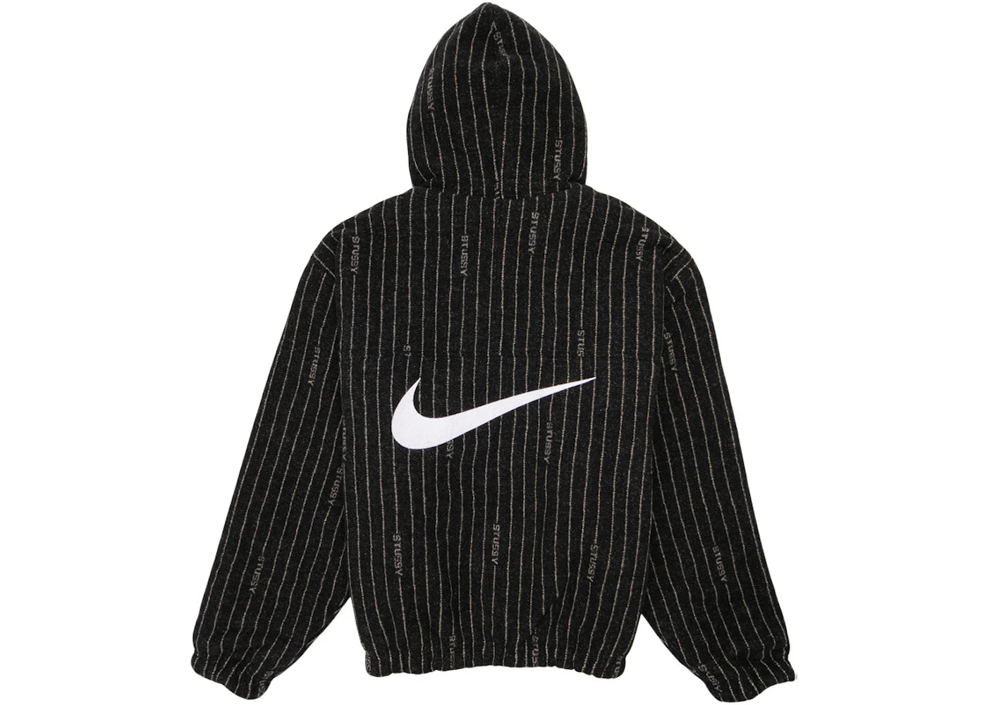 Nike x Stussy Striped Wool Jacket Black - vue secondaire A