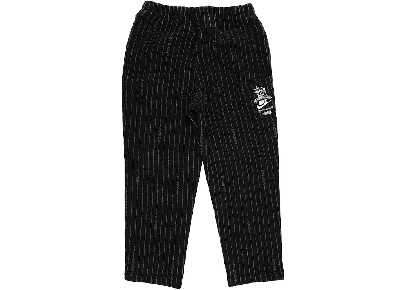 Nike x Stussy Striped Wool Pants Black - vue secondaire B