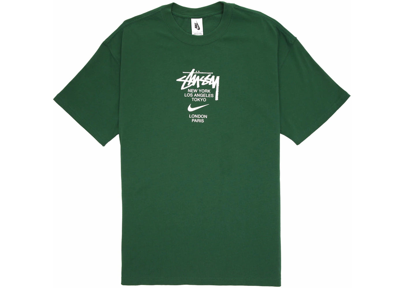 Nike x Stussy International T-shirt Green - vue secondaire A