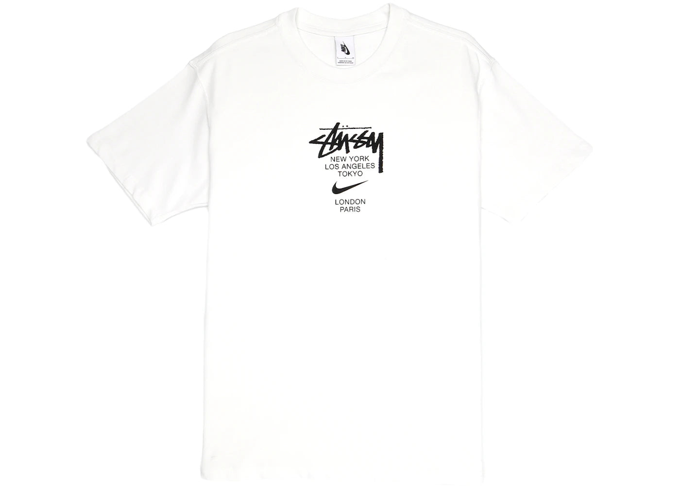 Nike x Stussy International T-shirt White - vue 360