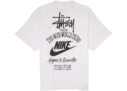 Nike x Stussy The Wide World Tribe T-Shirt (Asia Sizing) White - apparel view 2