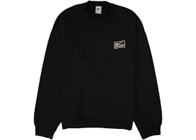 Nike x Stussy Wash Crew Fleece Black